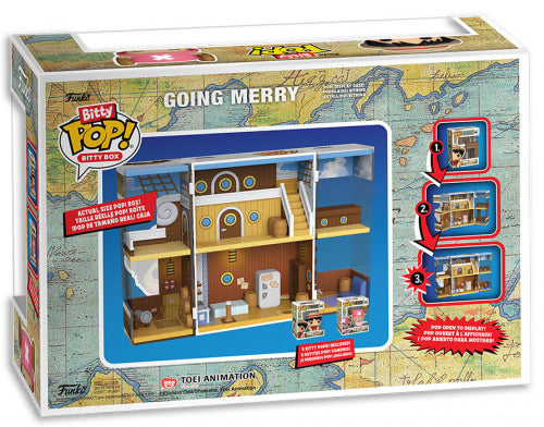 Funko Bitty Pop ! Bitty Box - One Piece Going Merry Figure Luffy And Chopper Playset