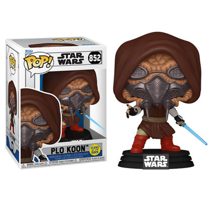 Funko Pop! Star Wars Animation - (852) Plo Koon Glow Figure 9cm - Clone Wars Vinyl