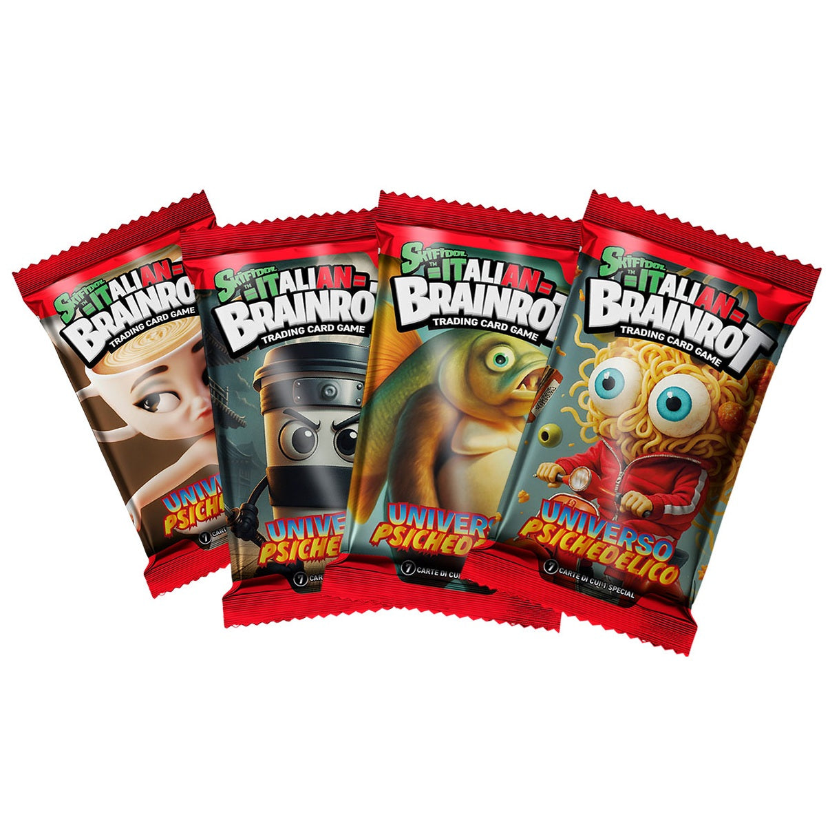 Skifidol Italian Brainrot TCG Universo Psichedelico Box Display 24 Buste (14 carte) Ita