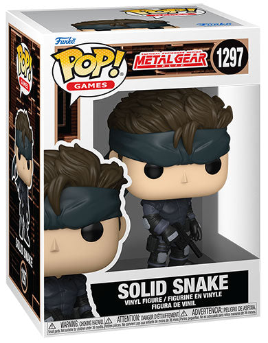 Funko Pop ! Games Metal Gear Solid - (1297) Solid Snake Figure (Preorder) 9cm
