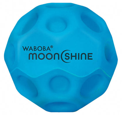 Waboba Pallina Moon Ball Moonshine Light Up 1pz Glow In The Dark Rimbalzante - 3 Colori - Light Up Moon Ball Led Hyper Bouncy - Extra Bounce Land Ball