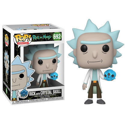 Funko Pop ! Animation Rick And Morty - (692) Rick W/ Crystal Skull Figure 9cm