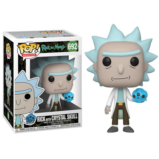 Funko Pop ! Animation Rick And Morty - (692) Rick W/ Crystal Skull Figure 9cm
