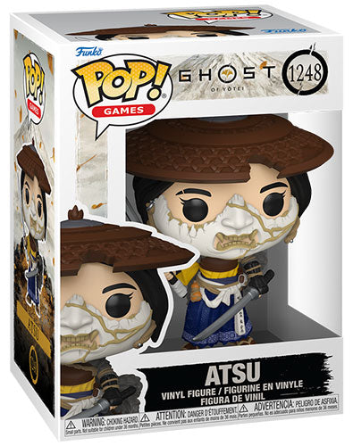 Funko Pop! Games Ghost of Yotei - (1098) Atsu Vinyl Figure Tsushima Ps5 - Vinyl Samurai 9cm