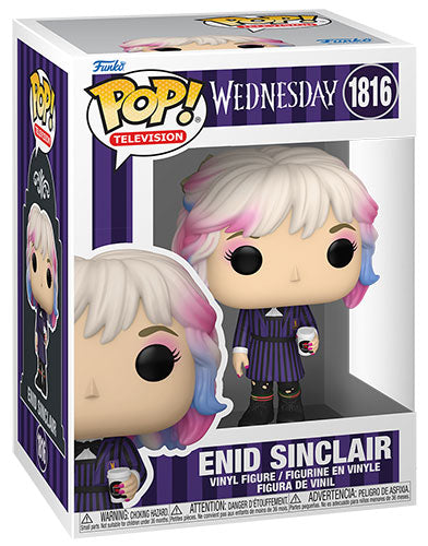 Funko Pop ! Television - Wednesday (1816) Enid Sinclair (With Coffee) Vinyl Figure 9cm