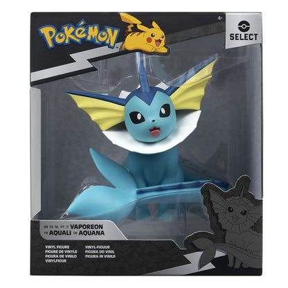 Jazwares - Pokemon Select (Vaporeon)  - Vinyl Action Figure Statuetta 12 Cm in Vinile da Collezione - Serie 12