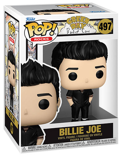 Funko Pop ! Rocks Green Day - (497) Billie Joe (Basket Case) Figure 9cm