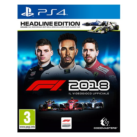 F1 2018 - Headline Edition Ps4 Videogioco Italiano Formula 1 Playstation 4 2019