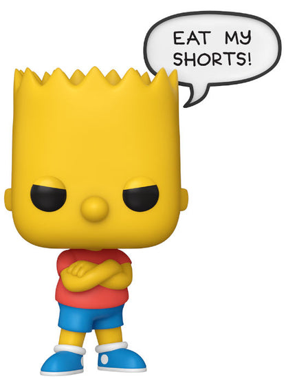 Funko Pop ! Tv The Simpsons - (1742) Bart (Eat My Shorts!) Figure 9cm