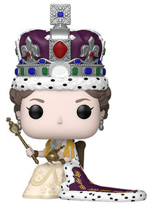 Funko Pop ! Royals - (07) Queen Elizabeth II (Coronation) Regina Elisabetta 12cm