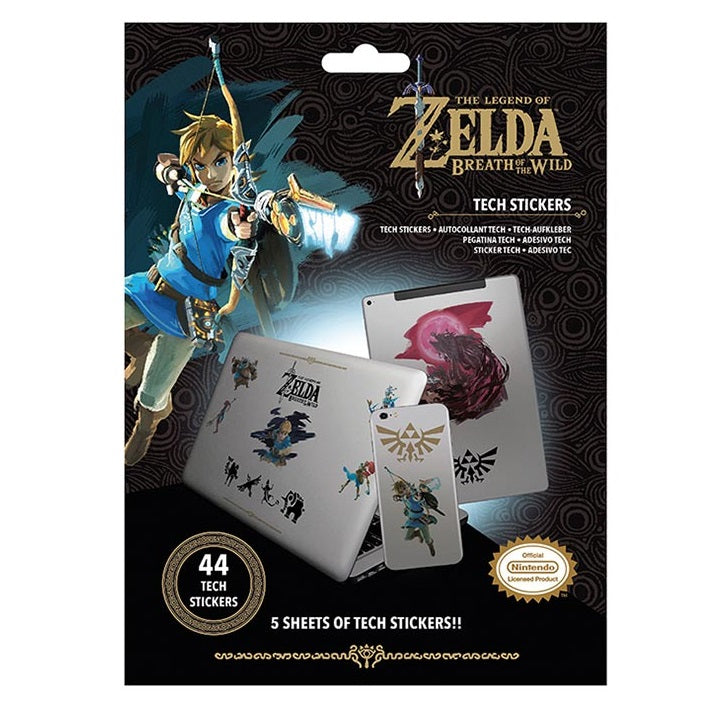 The Legend Of Zelda Breath Of The Wild Tech Stickers 44 Adesivi Nintendo Switch