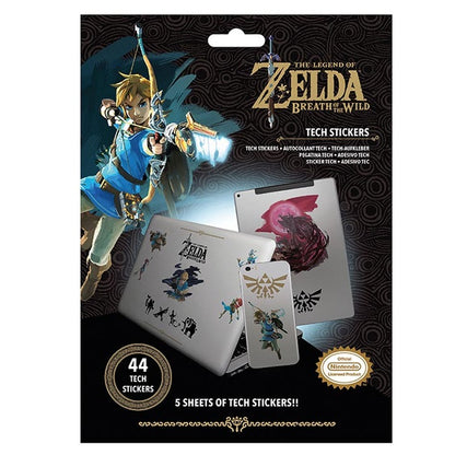 The Legend Of Zelda Breath Of The Wild Tech Stickers 44 Adesivi Nintendo Switch