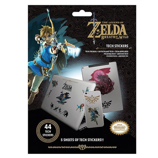 The Legend Of Zelda Breath Of The Wild Tech Stickers 44 Adesivi Nintendo Switch
