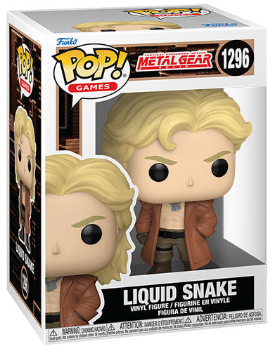 Funko Pop ! Games Metal Gear Solid - (1296) Liquid Snake Figure (Preorder) 9cm