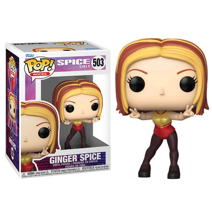 Funko Pop ! Rocks - Spice Girls (503) Ginger Spice (Wannabe) Figure Geri Halliwell