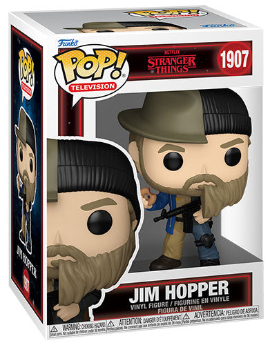 Funko Pop! Tv Stranger Things 10th Anniversary - (1907) Jim Hopper (Split) Figure 9cm