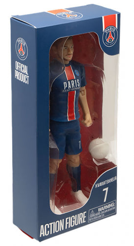 Sockers - Paris Saint-Germain (Kvaratskhelia) PSG Action Figure Football/Calcio Statuetta da Collezione 20cm