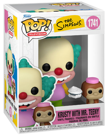 Funko Pop ! Tv The Simpsons - (1741) Krusty w/Mr. Teeny Figure 9cm