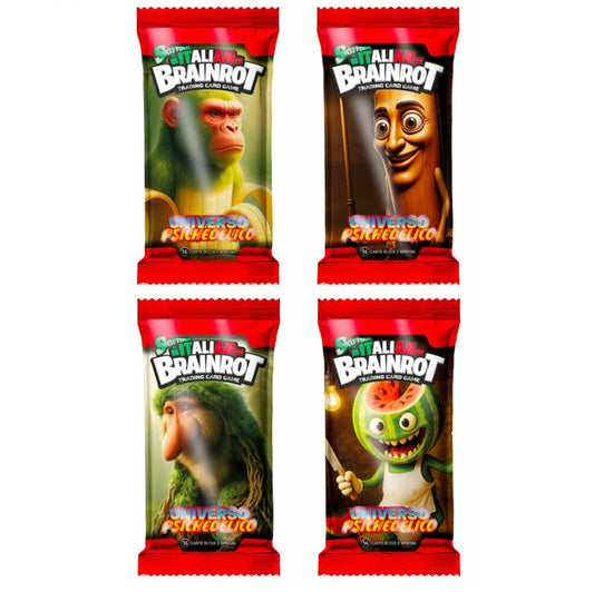 Skifidol Italian Brainrot Tcg Universo Psichedelico 1 Busta BIG (14 Carte) Ita Nuova