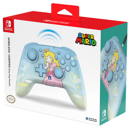 Hori Wireless Super Mario (City Pop Peach) Nintendo Switch Horipad Controller