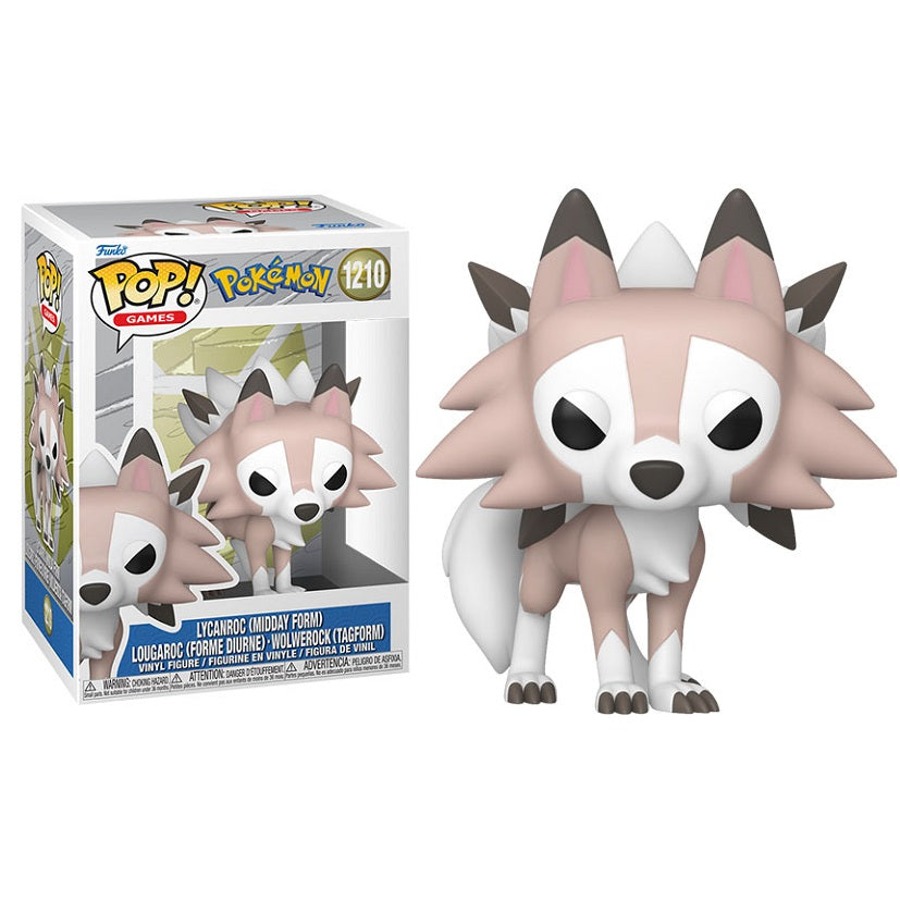 Funko Pop ! Games Pokemon - (1210) Lycanroc (Midday Form) 9cm (Preorder)