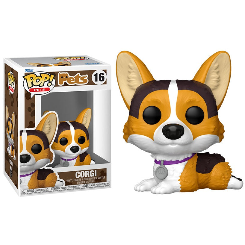 Funko Pop ! Pets - (16) Corgi Figure Dog Animal Vinyl 9cm Nuovo