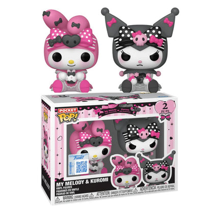 Funko Pop ! Pocket ! 2 Pack Hello Kitty - Kuromi Vinyl Figure 4Cm Keychain