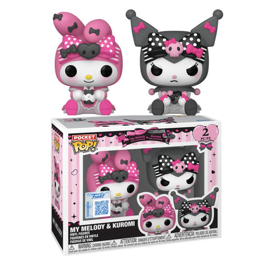 Funko Pop ! Pocket ! 2 Pack Hello Kitty - Kuromi Vinyl Figure 4Cm Keychain