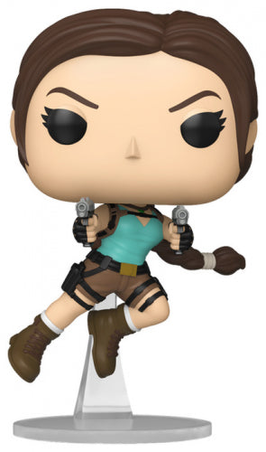 Funko Pop! Games Tomb Raider 30th - (1283) Lara Croft Figure 9cm - In Action Vinyl Anniversary Ed.
