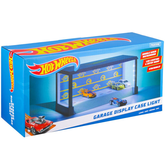 Paladone Hot Wheels Garage Case Lampada Da Tavolo Display Led Cars Machine