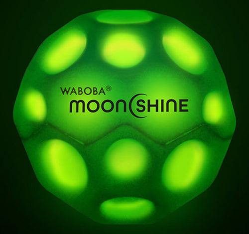 Waboba Pallina Moon Ball Moonshine Light Up 1pz Glow In The Dark Rimbalzante - 3 Colori - Light Up Moon Ball Led Hyper Bouncy - Extra Bounce Land Ball