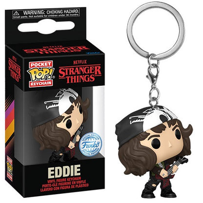 Funko Pop! Pocket Keychain - Netflix Stranger Thing (Eddie w/ Guitar)  Portachiavi