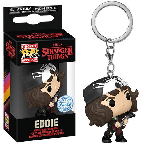 Funko Pop! Pocket Keychain - Netflix Stranger Thing (Eddie w/ Guitar)  Portachiavi