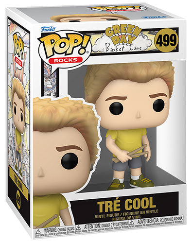Funko Pop ! Rocks Green Day - (499) Tre Cool (Basket Case) Figure 9cm