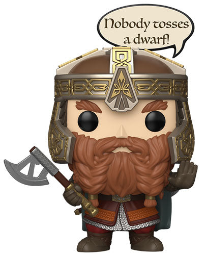Funko Pop ! Movies Lord Of The Rings - (2028) Gimli (Nobody Tosses) Signore Degli Anelli