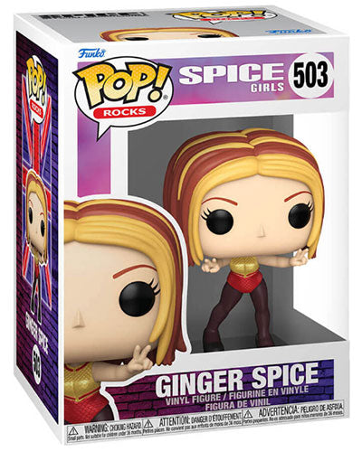 Funko Pop ! Rocks - Spice Girls (503) Ginger Spice (Wannabe) Figure Geri Halliwell