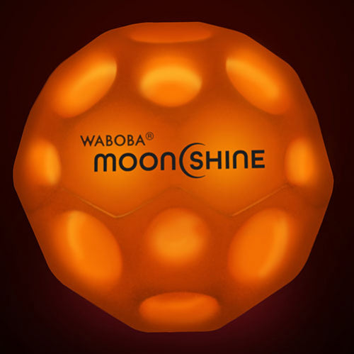 Waboba Pallina Moon Ball Moonshine Light Up 1pz Glow In The Dark Rimbalzante - 3 Colori - Light Up Moon Ball Led Hyper Bouncy - Extra Bounce Land Ball