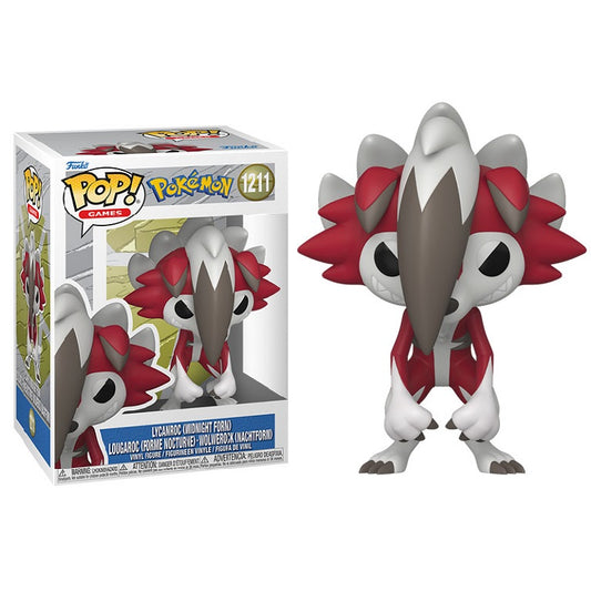 Funko Pop ! Games Pokemon - (1211) Lycanroc (Midnight Form) 9cm (Preorder)