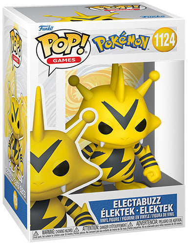 Funko Pop ! Games  Pokemon - (1124) Electabuzz Figure Vinyl 9cm