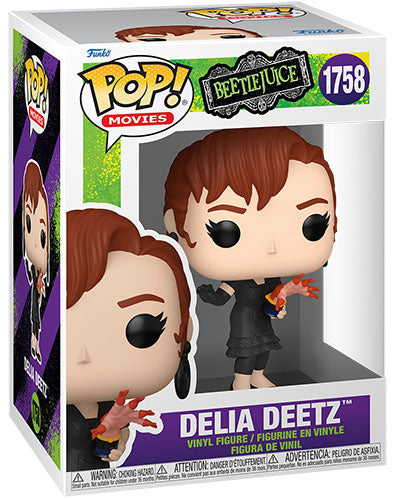 Funko Pop ! Movies - Beetlejuice (1758) Delia Deetz Vinyl Figure 9Cm Statuetta