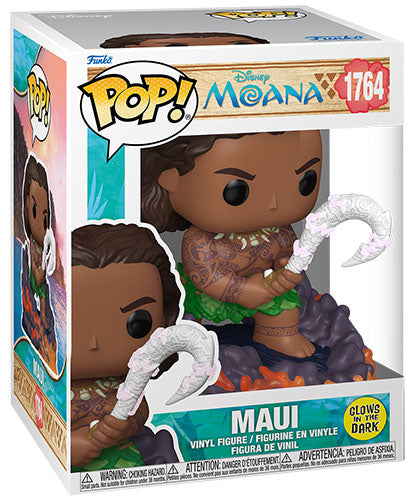 Funko Pop! Disney Oceania - (1764) Maui (Glow) Figure Vinyl Moana 10cm