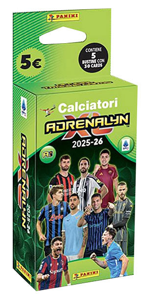 Panini - Calciatori Adrenalyn XL Seria A 2025-26 - Ecoblister da 5 Buste 30 Card