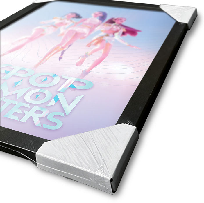 KPop Demon Hunters Trio Framed Cornice Quadro Collector Print 30x40cm