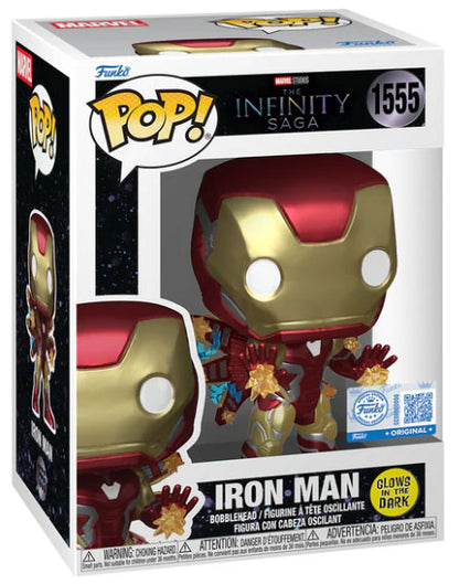 Funko Pop ! Marvel The Infinity Saga - (1555) Iron Man 2 w/Beams GLOW 9cm