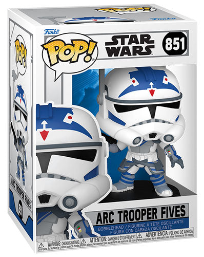 Funko Pop! Star Wars Animation - (851) ARC Trooper Fives Figure 9cm - Clone Wars Vinyl