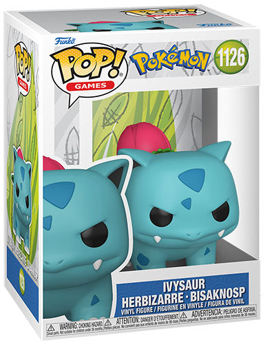 Funko Pop ! Games  Pokemon - (1126) Ivysaur Figure Bulbasaur Evo 9cm