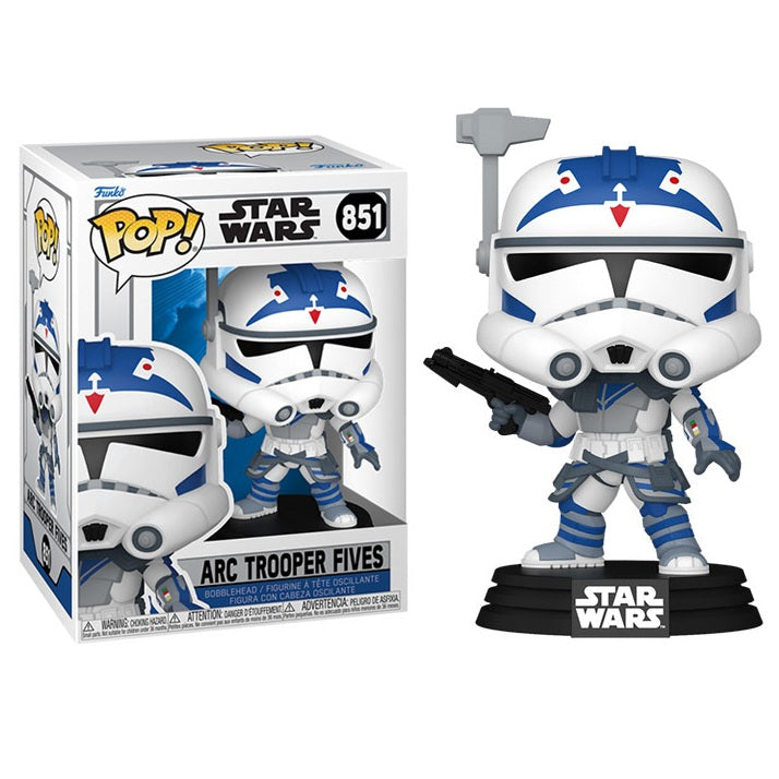 Funko Pop! Star Wars Animation - (851) ARC Trooper Fives Figure 9cm - Clone Wars Vinyl