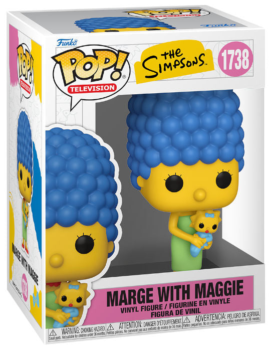 Funko Pop ! Tv The Simpsons - (1738) Marge W/ Maggie Figure 9cm