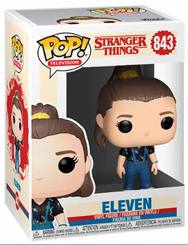 Funko Pop ! Stranger Things - (843) Eleven Figure 9Cm Undici Vinyl Con Codino
