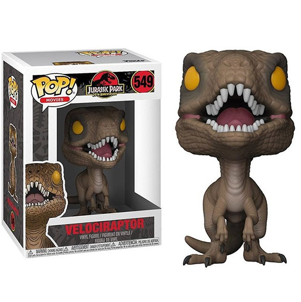 Funko Pop ! Movies Jurassic World 25Th - (549) Velociraptor Figure Vinyl 9Cm